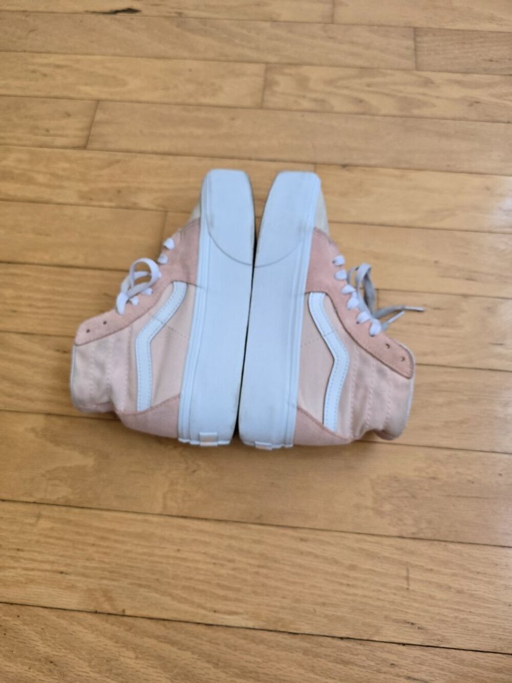 Vans | SK8-Hi Tapered Stackform peach colorblock sneakers | WMS 6 - Picture 9 of 11
